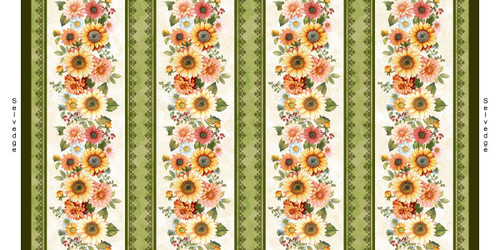 9203-44 Cream || Baskets of Autumn Blessings