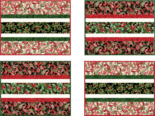 Holiday Feathers & Flourish - Festive Season Placemats Holiday Feathers & Flourish - Festive Season Placemats