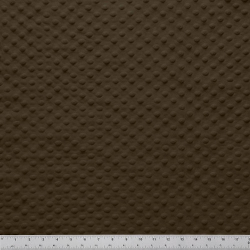 MINKY DOT - 58/60" BROWN