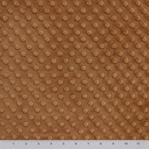 MINKY DOT - 58/60" CARAMEL