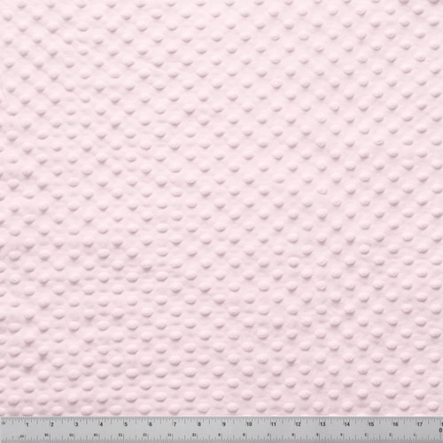 MINKY DOT - 58/60" LIGHT PINK