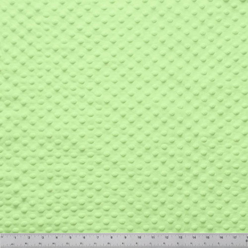 MINKY DOT - 58/60" LIME