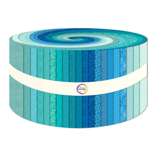 Turquoise Waves 2.5" Strips