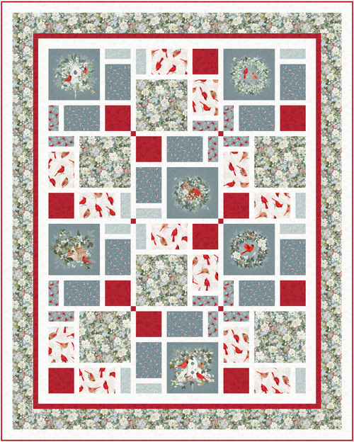 Unexpected Red - Nature's Surprise Quilt