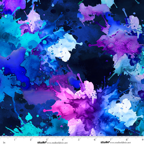 9437MK-75 Peacock/Magenta || Eye of the Tiger Minky