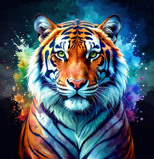 9438PMK-104 Multi || Eye of the Tiger Minky