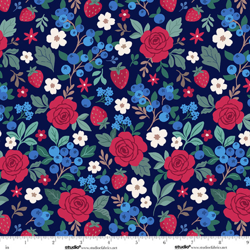 9163-78 Navy || Red, White, & Blueberry