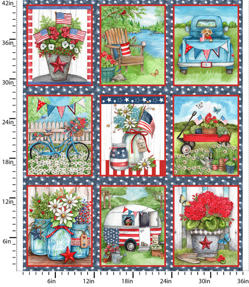 24866 MULTI || Red, White & Daydream