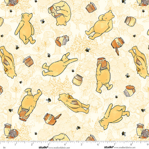 9629F-44 Yellow || Classic Winnie Flannel