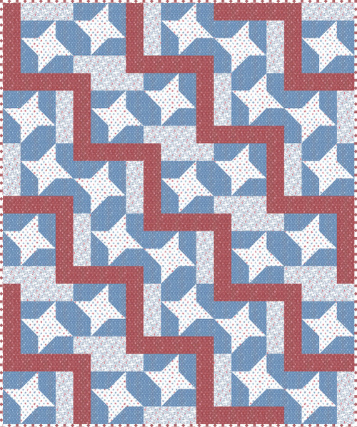 Pretty Patriot - Star Rail Quilt