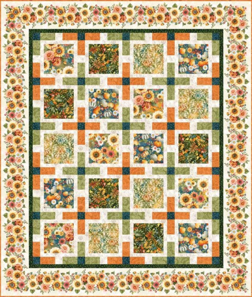Baskets of Autumn Blessings - Nature's Blessing Quilt