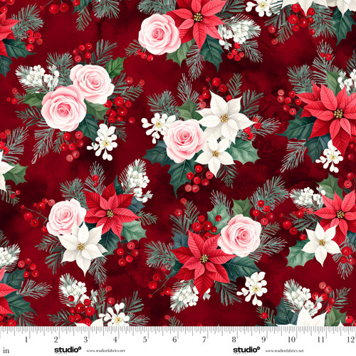 2947-89 Burgundy Multi || Winter Serenity