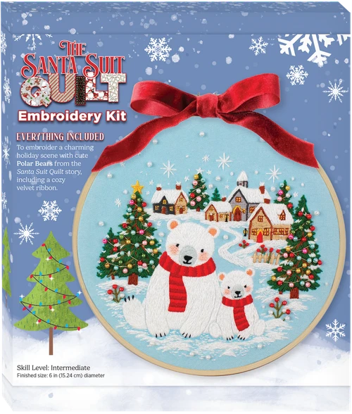SSQ CRAFT SANTA'S HELPER EMBROIDERY KIT