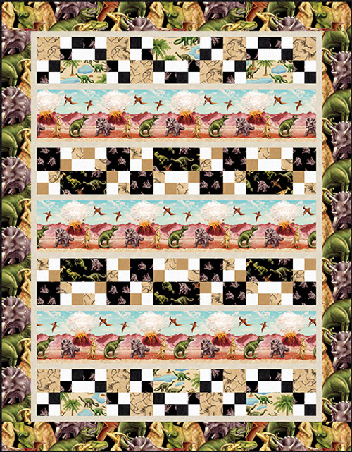 March of the Dinosaur Quilt #2 March of the Dinosaur Quilt #2