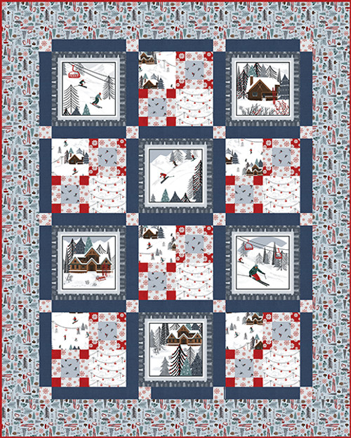 Alpine Ski Quilt #1 Alpine Ski Quilt #1