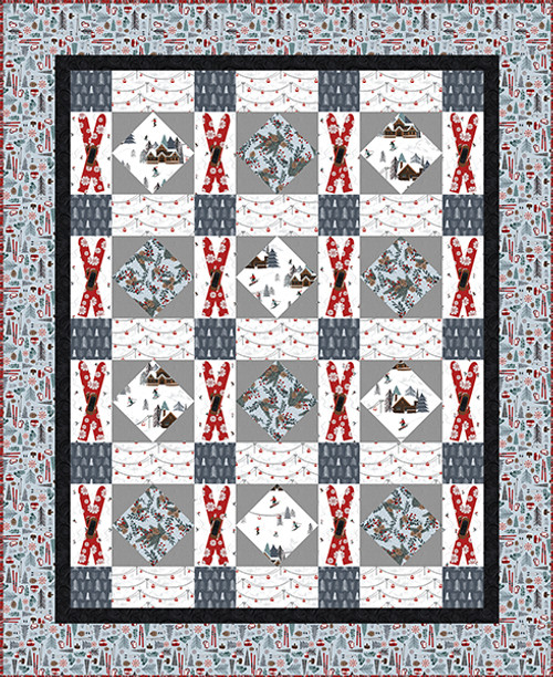 Alpine Ski Quilt #2 Alpine Ski Quilt #2