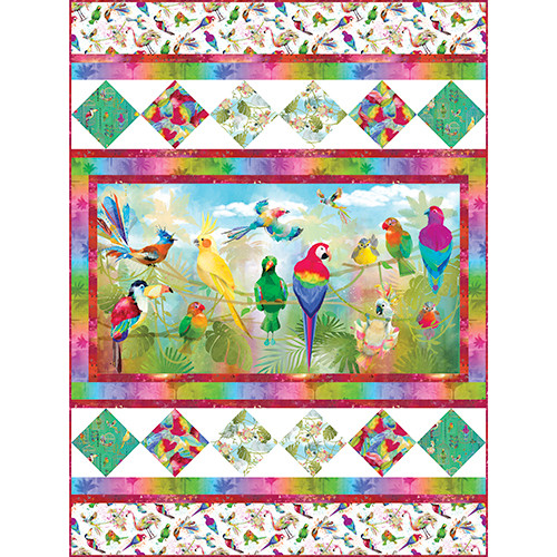 Tropicolor Birds Quilt Tropicolor Birds Quilt