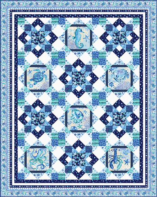 The Sea Is Calling Quilt #1 The Sea Is Calling Quilt #1
