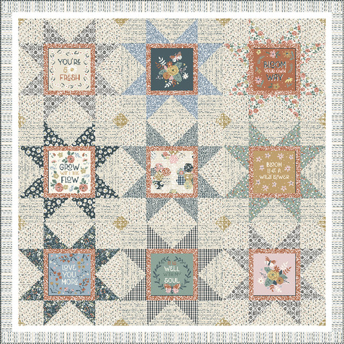Cottage Farmhouse Fusion Quilt #1 Cottage Farmhouse Fusion Quilt #1