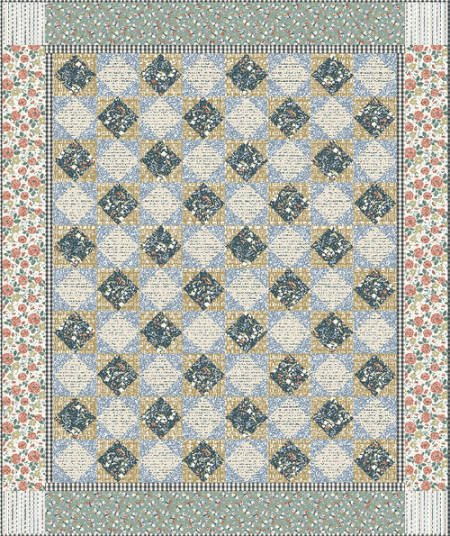 Cottage Farmhouse Fusion Quilt #2 Cottage Farmhouse Fusion Quilt #2