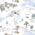 9122MK-07 Snow || Christmas at Pooh Corner Minky