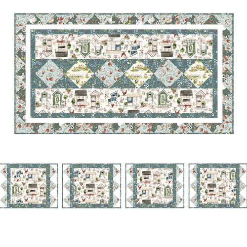 Cottontail Farm Table Runner and Placemats Studio E Fabrics