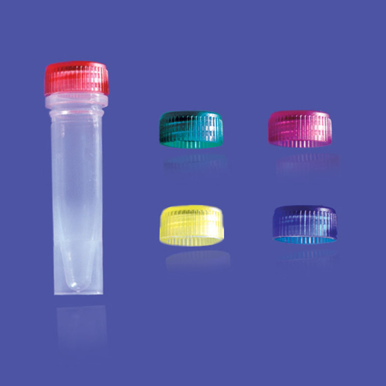 1.5 mL Self-Standing Screw Cap Microcentrifuge Tube, Natural with Natural Cap, 500/Pack