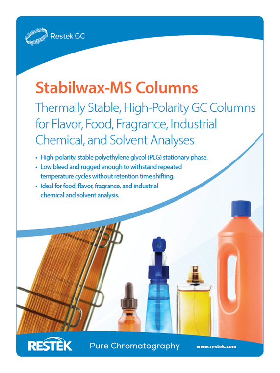 Stabilwax®-MS Columns - Thermally Stable, High Polarity GC Columns