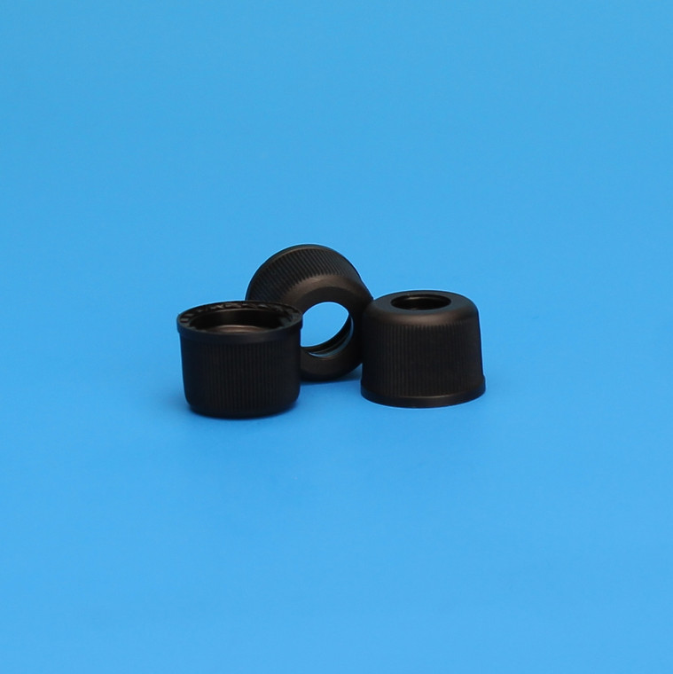 Cap, Large Open Hole, 8-425, Black, PP,10 Pkgs. Of 100 (Case Of 1000)