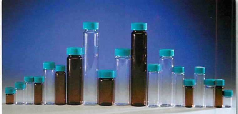 Vial, 20 mL, Clear Glass, 27X57 mm, Screw Thread Top, Polyvinyl Lined, 24-400, 10 Class, 144/pk