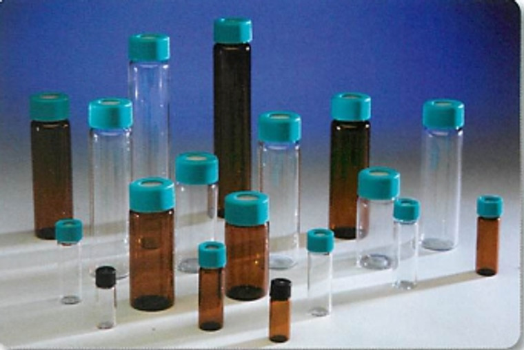 Vial, Screw Thread, 60 mL, Clear Borosilicate Glass, 24-400 Thread, without Cap, 10 Class, 144/pk
