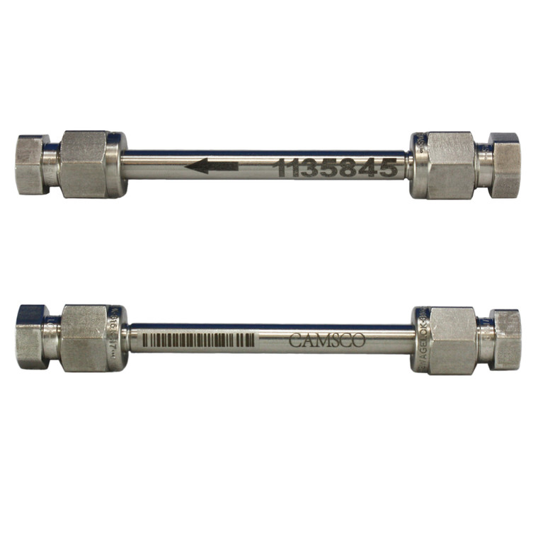 1/4" x 3.5" Stainless Steel Tube, Carbotrap 300, Conditioned, SS Compression Cap (Swagelok), For Perkin Elmer, Markes & Shimadzu, Minimum Order Quantity of 10