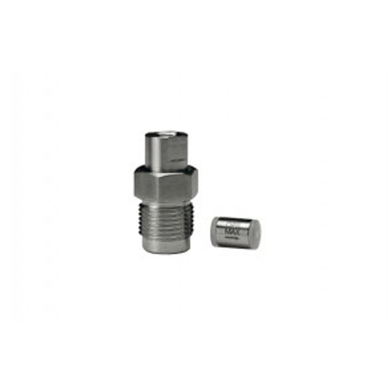 OPTI-MAX® Outlet Cartridge Check Valve, 1/8" Ruby Ball/Sapphire Seat, SS Cartridge, Shimadzu LC-2010, LC-600/LC-9A, LC-10AD/ADVP/AT/ATVP