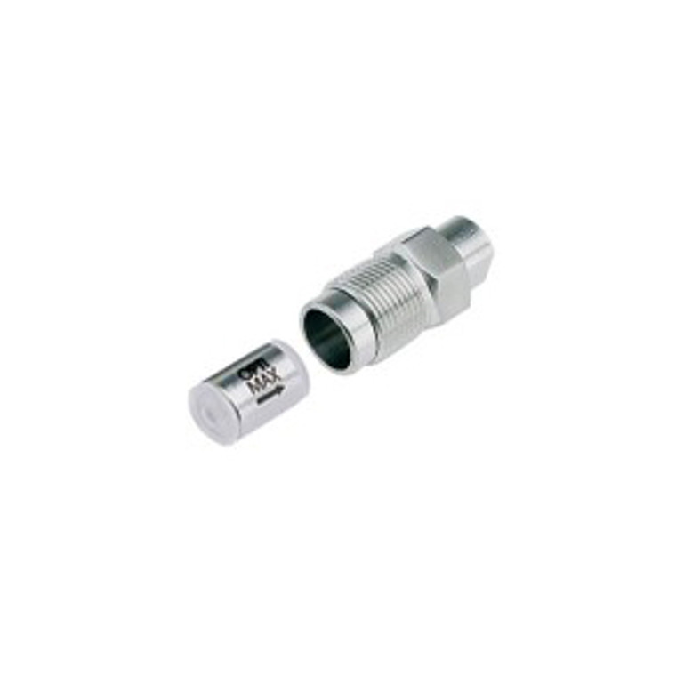 OPTI-MAX® EF Outlet Cartridge Check Valve 3/16" Ceramic Ball & Seat, PEEK Cartridge, Waters 400 µL (#4) & 900 µL (#6) Heads [Delta Prep 3000, 600/600E, 650]