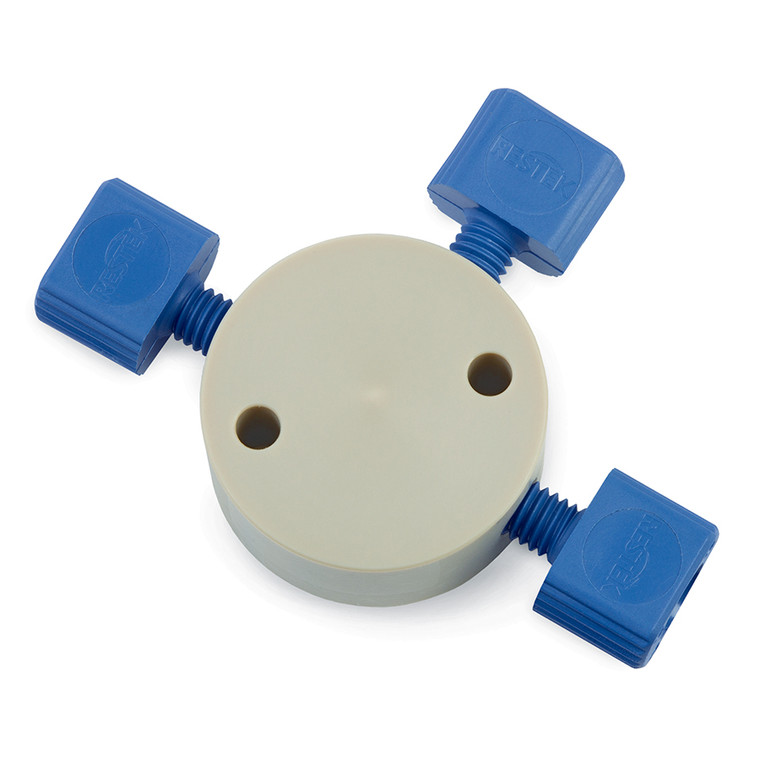 PEEK Tee, 0.75mm Bore, 1/16", 10-32, 5,000psi, ea.