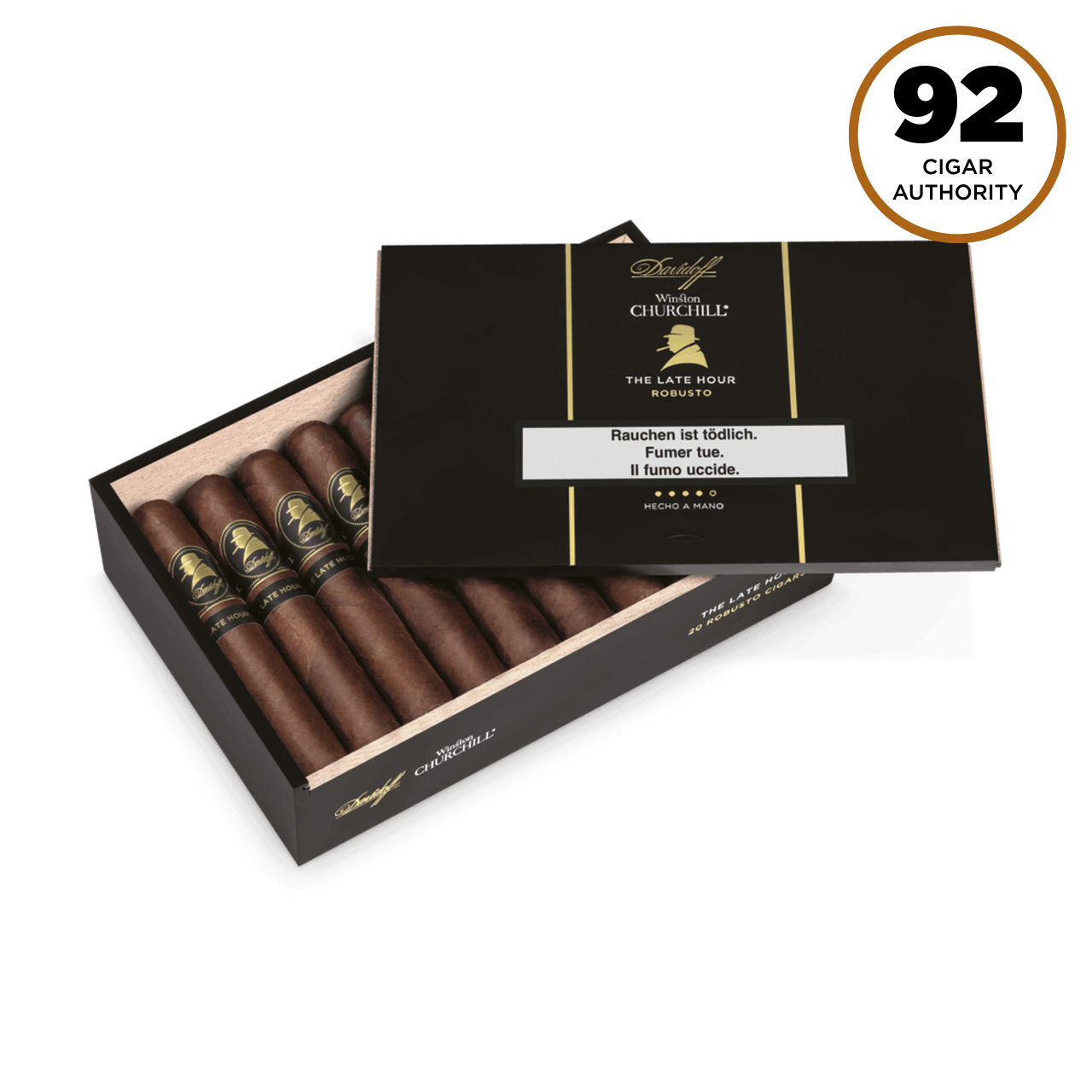 Prämierte Davidoff Winston Churchill «The Late Hour Series» Robusto Zigarre  Online kaufen