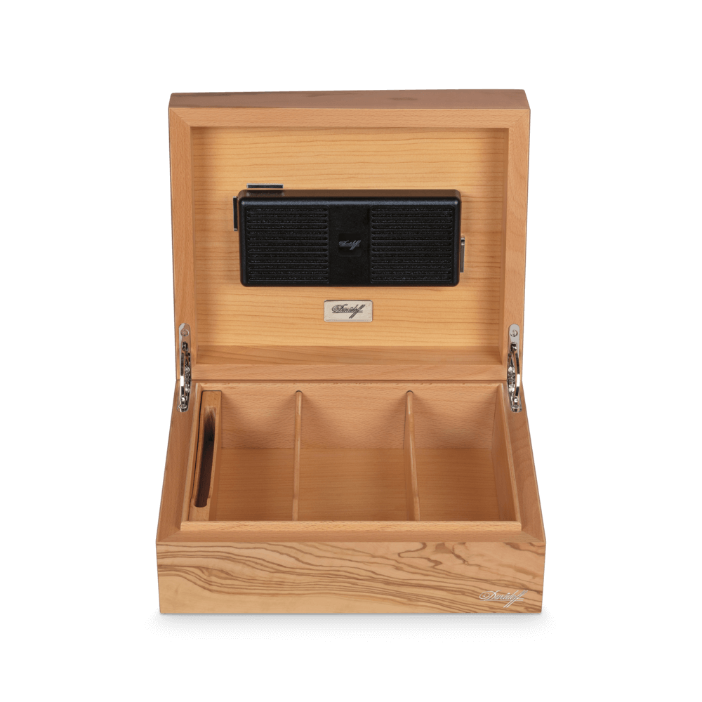 Davidoff Air de Famille Humidor Olive Wood Primos Davidoff of Geneva