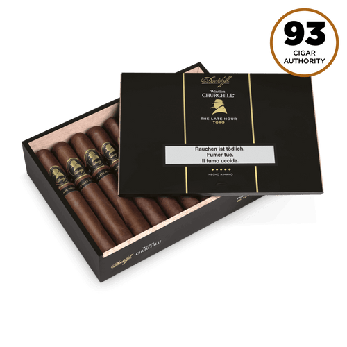 Prämierte Davidoff Winston Churchill «The Late Hour Series» Toro Zigarre in 20er Kiste offen, 93 Cigar Authority Punkte Prämierte Davidoff Winston Churchill «The Late Hour Series» Toro Zigarre in 20er Kiste offen, 93 Cigar Authority Punkte