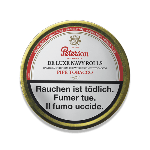 Peterson De Luxe Navy Rolls Pfeifentabak in der 50g Dose