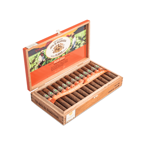 Joya de Nicaragua Clásico Medio Siglo Robusto in der 25er Kiste mit offenem Deckel