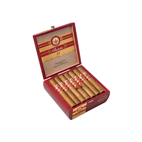 Joya de Nicaragua Antaño CT Robusto Zigarren in der 20er Kiste mit offenem Deckel