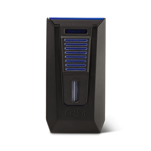 Colibri Slide II Schwarz Matt/Blau Feuerzeug