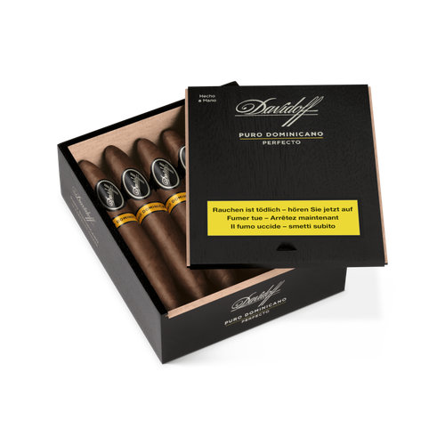 Davidoff Puro Dominicano Perfecto in der 20er Kiste mit offenem Deckel