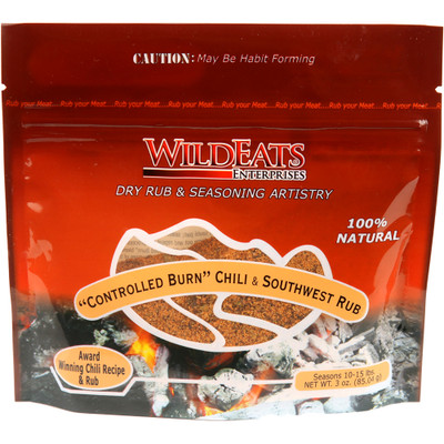 Wildeats Controlled Burn Chili Blend, the spice blend that made the Bohemian Elk Chili famous, 3 oz.