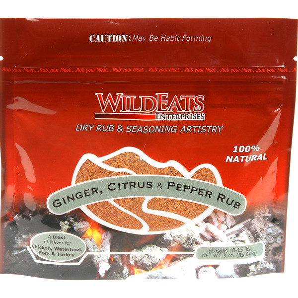 WildEats Ginger Citrus Peppercorn Rub
