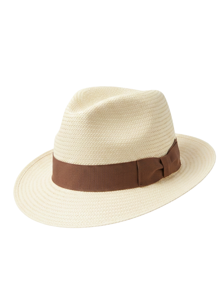Down Brim Trilby Panama Oporto - Cuenca 3/5 BROWN band