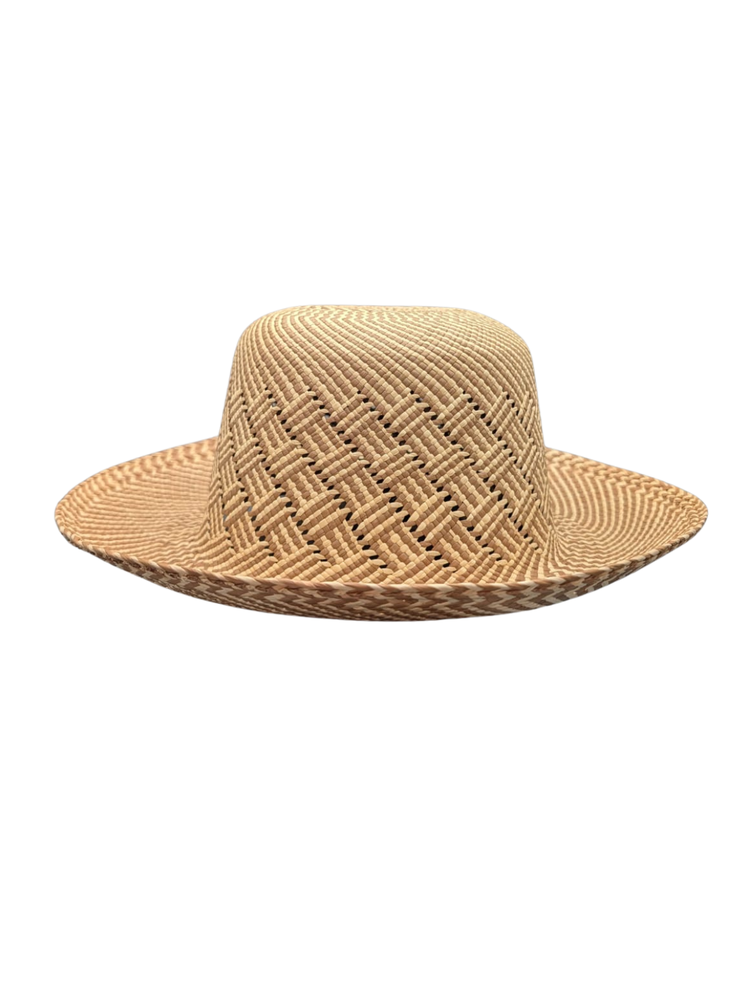 Sienna Panama Hat – Wide Brim Handwoven Ecuador Straw