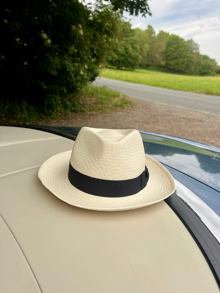 Granada Trilby Panama - Natural with Black Band