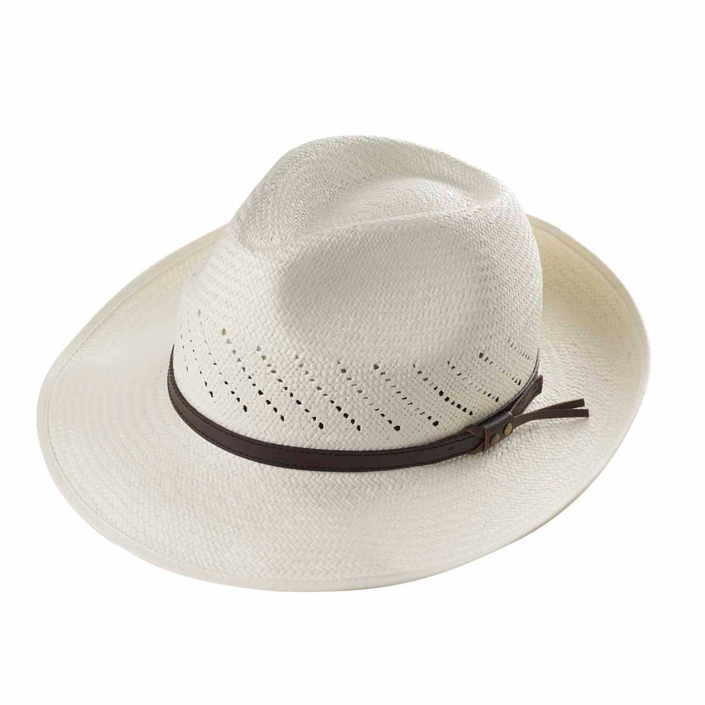 Open Vented Trilby Panama - shown in Ivory