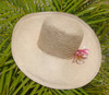 Ladies Crochet Crown Panama - shown in Almond